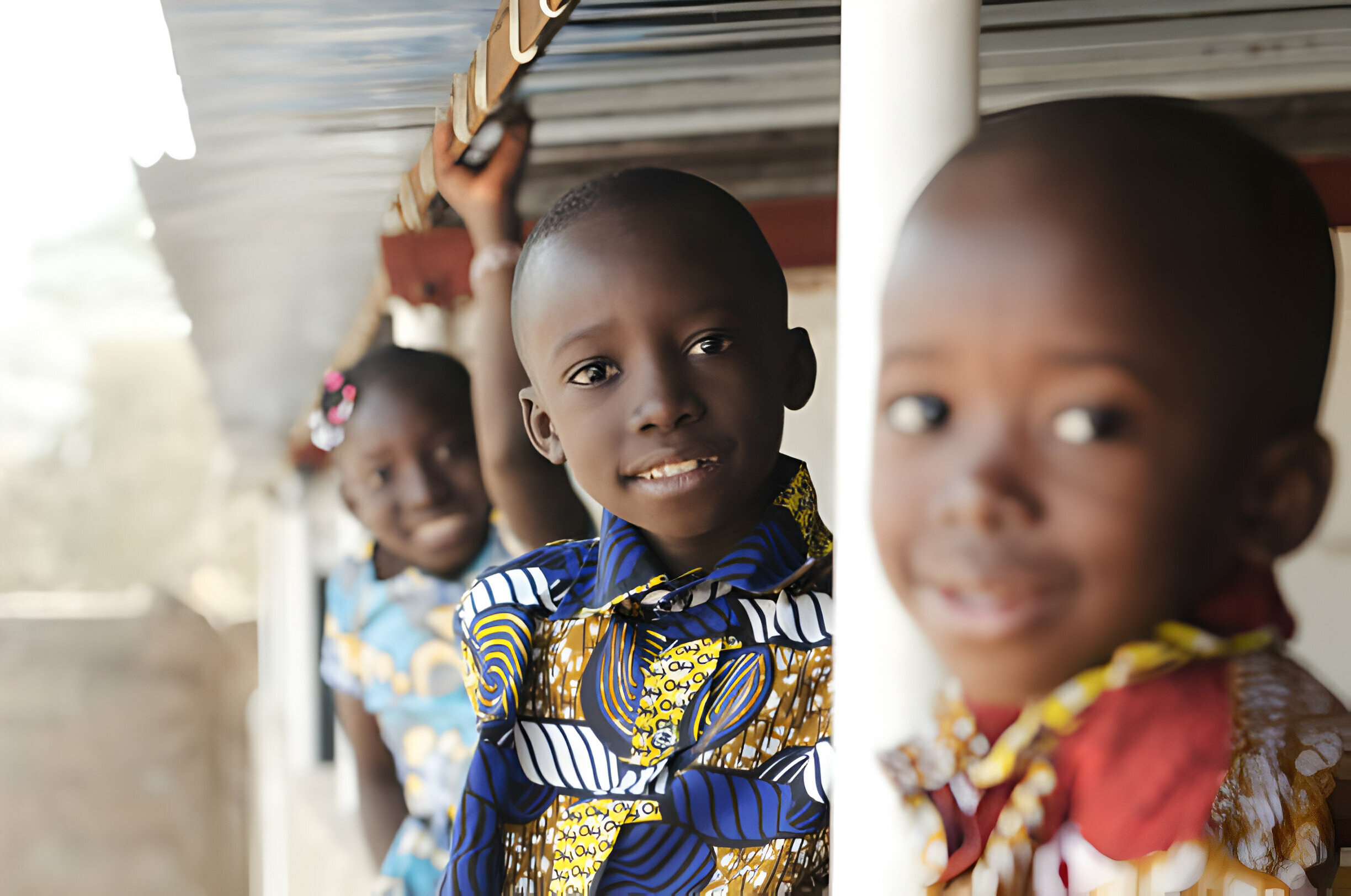 A group of children. Mecomhedi NGO