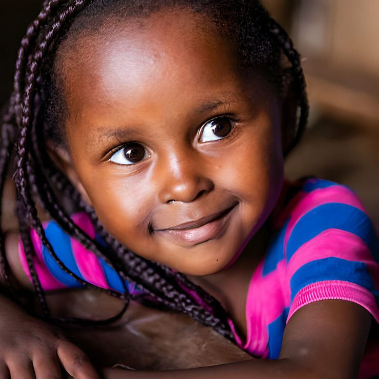 A happy african child